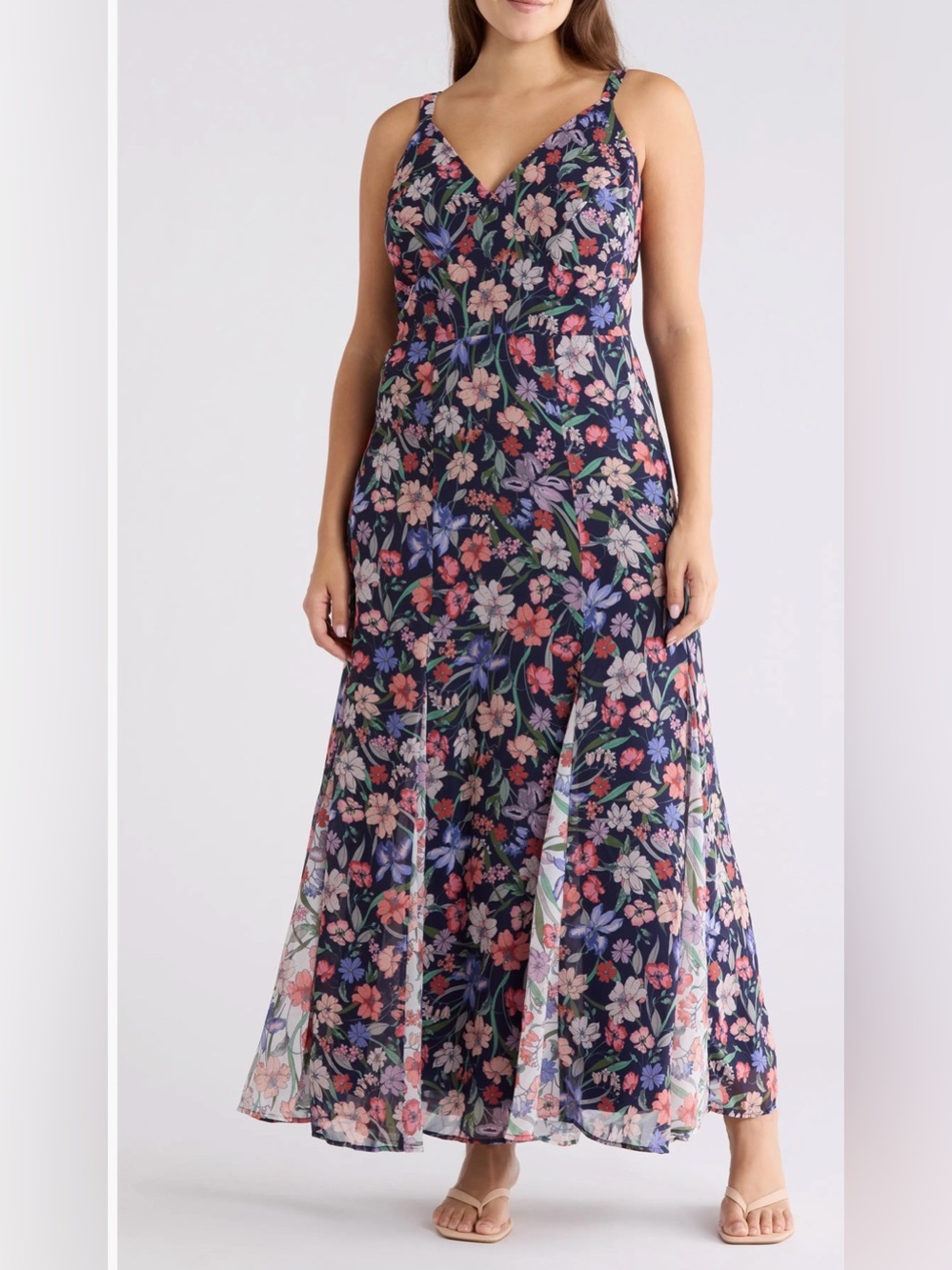 Hutch Belinna Floral Cocktail Blue Multi Dress Size:14 $298